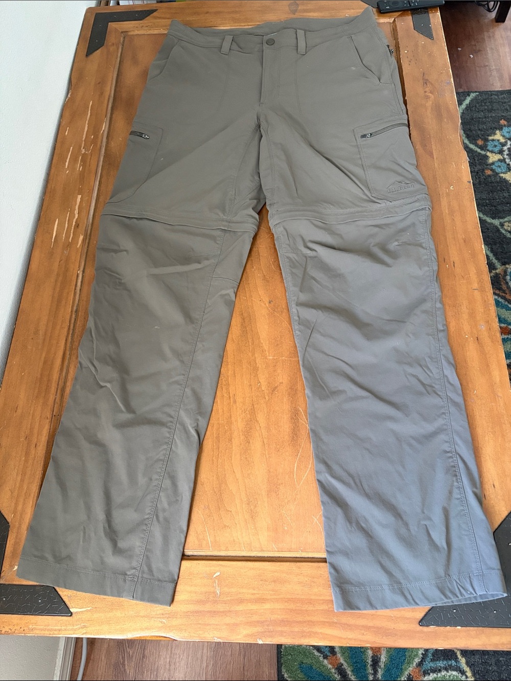 L.L. Bean Men's Cargo Hiking Convertible Pants Size 34x34